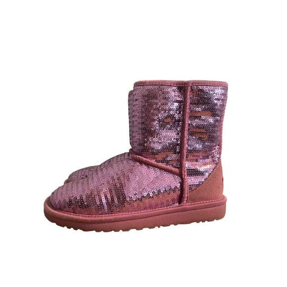 Ugg Australia Classic Short Sparkles Big Kids Style : 1004885y - Picture 3 of 5